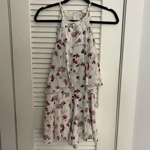 White Floral Romper